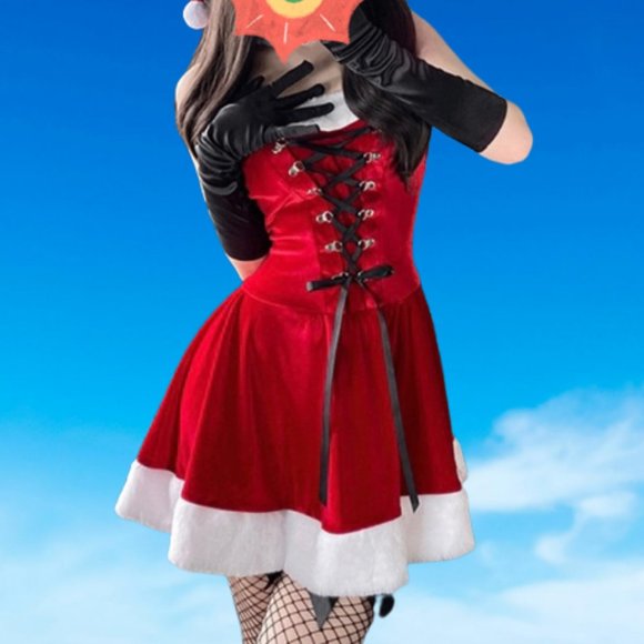 Christmas red sexy dress yv30505